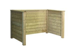 5703393712776 - Mülltonnenverkleidung Klink Profil Holz LxBxH 1940 x 970 x 1080 mm natur 5703393712776 - Mülltonnenverkleidung Klink Profil Holz LxBxH 1940 x 970 x 1080 mm natur