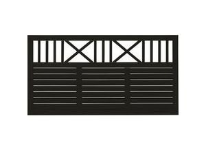 5703393735539 - Zaun Nostalgie 180 x 95 cm RAL 9005 Schwarz 5703393735539 - Zaun Nostalgie 180 x 95 cm RAL 9005 Schwarz