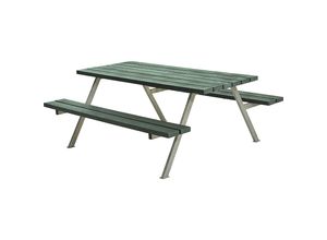 5703393739483 - Gruppensitzbank für 6 Personen LxTxH 1770 x 1610 x 730 mm grün