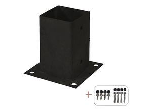 5703393744296 - Cubic-Pfostenfuß HxBxT 150 x 150 x 150 mm schwarz kaiserkraft