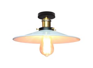 5704142139042 - Wottes - Retro Industrielle E27 Deckenleuchte Schlafzimmer Wohnzimmer Küche Kreative Metall Deckenlampe 36CM