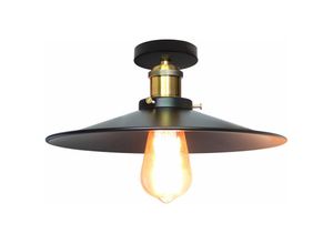 5704142139059 - Wottes - Retro Industrielle E27 Deckenleuchte Schlafzimmer Wohnzimmer Küche Kreative Deckenlampe 30CM