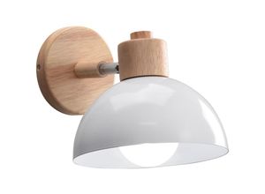 5704142142448 - Wottes - Innen Wandleuchte Retro Industrielle Wandlampe E27 Holz Wandleuchte Schlafzimmer Wohnzimmer Korridor