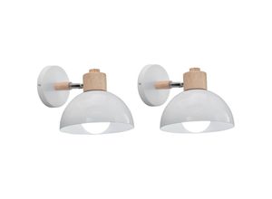 5704142142790 - Wottes - 2Pcs Retro Wandlampe E27 Wandleuchten Schlafzimmer Industrie Beleuchtung Eisenkunst Wandlampe