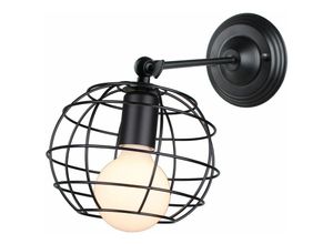 5704142145265 - Wottes - Retro Industrielle Innen Wandleuchte E27 Dekoration Metall Wandlampe Wohnzimmer Schlafzimmer