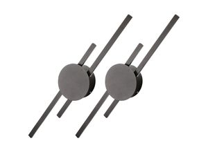 5704142148570 - Wottes - led Wandleuchte Innen Modern Wandlampe Kreative Pendelleuchte Kaltweiß Licht Schwarz 90CM 2 Stücke