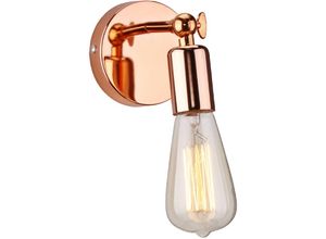 5704142150634 - Wottes - Wandlampe Industrielle Modern Schlafzimmer Wohnzimmer Küche E27 Verstellbare Wandleuchten Heimbeleuchtung Roségold