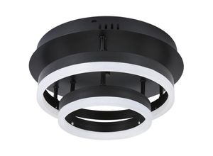 5704142154977 - Wottes - led Deckenleuchte Innen Deckenlampe Schwarz Pendelleuchte für Flure Garagen Bäder Warmweißes Licht