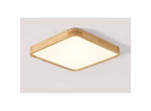 5704142155134 - Wottes - led Deckenleuchte Holz Deckenlampe Top 360° Glühen ür Schlafzimmer Wohnzimmer Warmweißes Licht