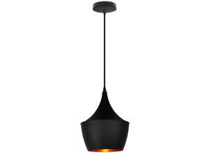 5704142158029 - Wottes - Modern Pendelleuchte Metall Hängeleuchte Kugelförmig Lampe für Esszimmer Schlafzimmer - Schwarz