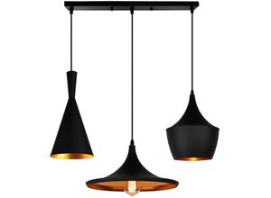 5704142158043 - Wottes - Vintage Industrial Wandlampe Metall Glas Wandleuchte Schwarz Wandbeleuchtung für Wohnzimmer Küche Schlafzimmer