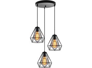 5704142159415 - Wottes - Industrielle Vintage Pendelleuchte Retro Glas Hängeleuchte Lampenschirm Kreative Deckenleuchte Transparent