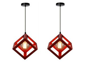 5704142171738 - 2Pcs Wohnkultur Pendelleuchte Beleuchtung E27 Kreative Modern Einstellbar Schlafzimmer Wohnzimmer Küche Rot 5704142171738 - 2Pcs Wohnkultur Pendelleuchte Beleuchtung E27 Kreative Modern Einstellbar Schlafzimmer Wohnzimmer Küche Rot