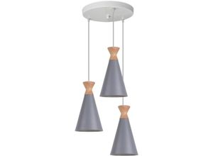 5704142173060 - Wottes - Modern Industrielle Pendelleuchte Kreative Dekoration Macaron Kronleuchter 3 Lichter