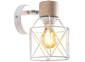 5704142173473 - Wottes - Modern Kreative Wandleuchte Schmiedeeisen Wandlampe E27 Beleuchtung Schlafzimmer Küche Esszimmer