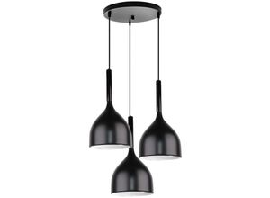 5704142173787 - Wottes - Modern Einfache Kreative Eisenkunst Pendelleuchte E27 Dekorativer Kronleuchter 3 Lichter (Schwarz) 5704142173787 - Wottes - Modern Einfache Kreative Eisenkunst Pendelleuchte E27 Dekorativer Kronleuchter 3 Lichter (Schwarz)