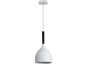 5704142173831 - Wottes - Modern Minimalistische Pendelleuchte Kreativer Metall E27 Dekorative Kronleuchter (Weiß)