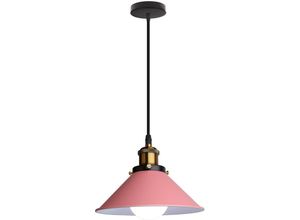 5704142174005 - Wottes - Modernr Minimalistischer Schlafzimmer Wohnzimmer Kreativer Kronleuchter E27 Pendelleuchte (Rosa)