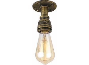 5704142177433 - Wottes - Retro Deckenlampe Wasserrohr Eisenkunst Industrielle Metall Schlafzimmer Wohnzimmer Deckenleuchte Rost