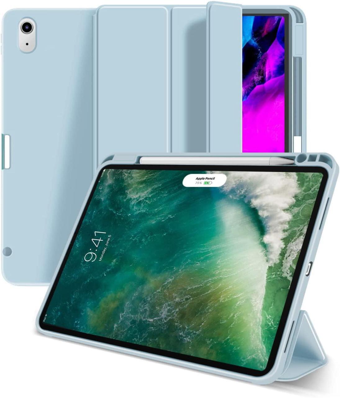 5704174963721 - Miami Pencil Case für das iPad 10 Generation 109 - Sky Blue PU leather Clear (Bulk)