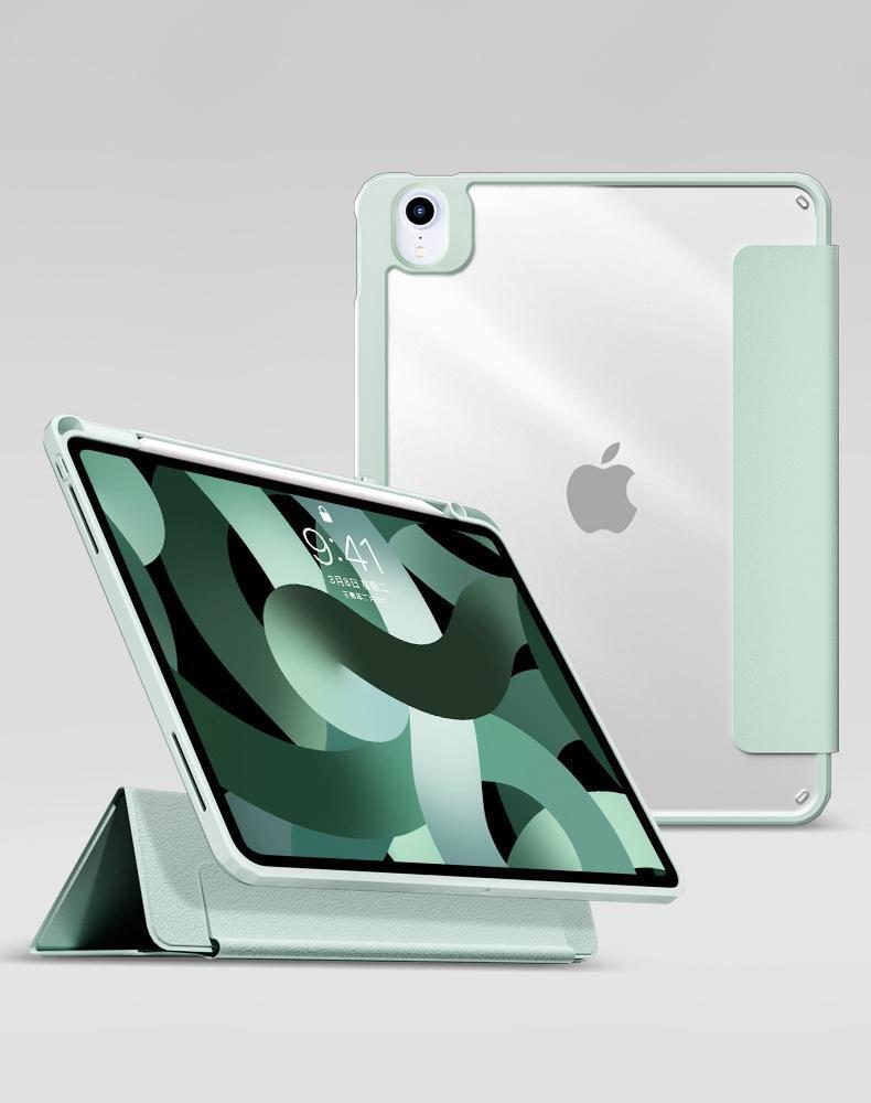 5704174964216 - Boston Flip-Hülle für das Apple iPad 10 Generation 109 - Light Green Clear (Bulk)