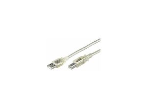 5704327702252 - USB20 a-b 1m m-m - Kabel usb (1 m usb a usb b 20 Stecker Buchse Transparent) - Microconnect