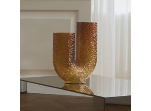 5704444084651 - Vase Arura bernstein Höhe 40 cm Breite 34 cm Glas