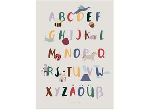 5704680062499 - Poster ALPHABET PIXIE & DRAGON (50x70) in bunt