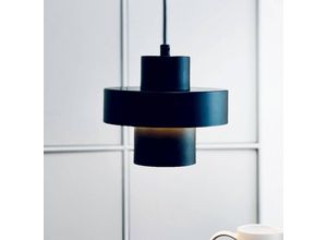 5704709091332 - Dyberg Larsen Pendellampe Stoke schwarz Ø 20 cm Metall