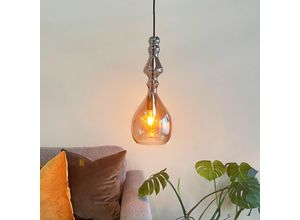 5704709093169 - Dyberg Larsen Lea Pendellampe aus Glas rauchgrau