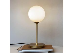 5704709093732 - Dyberg Larsen Tischlampe Sia opal messingfarben Höhe 12 cm