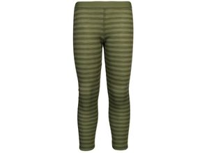 5705492815228 - - Woll-Leggings 246 - STRIPE KIDS in green Gr128 134