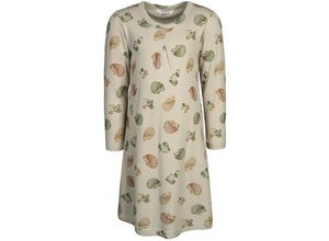 5705492861218 - - Langarm-Kleid 4006 - HEDGEHOG AOP in beige Gr68 74