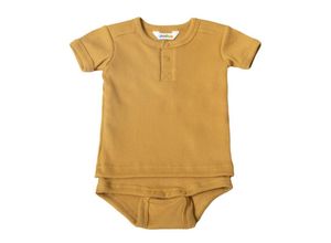 5705492893158 - - T-Shirtbody 4022 RIB kurzarm in mustard Gr68 74