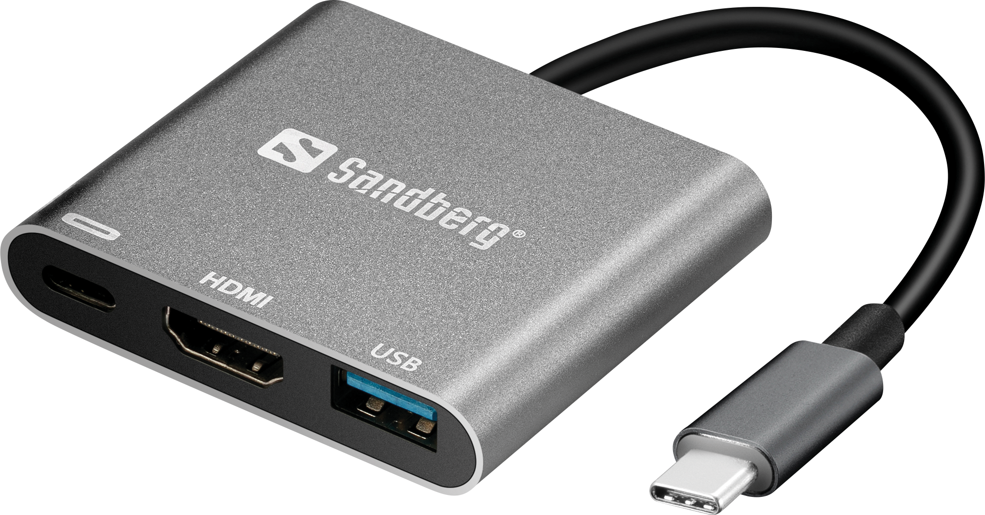 5705730136009 - SANDBERG 136-00 - Adapter USB-C > HDMI USB 30 4K Aluminium