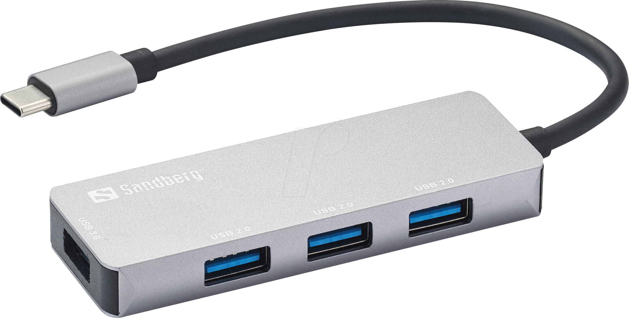 5705730336324 - SANDBERG 336-32 - USB 30 Hub 4 Port USB-C zu 1x USB 30 3x USB 20