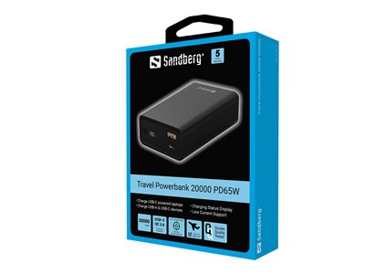 5705730420955 - Travel Powerbank 20000 PD65W Powerbank (Akku) - schwarz - 20000 mAh 5705730420955 - Travel Powerbank 20000 PD65W Powerbank (Akku) - schwarz - 20000 mAh