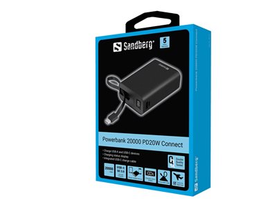 5705730421129 - Powerbank 20000 PD20W Connect Powerbank (Akku) - schwarz - 20000 mAh 5705730421129 - Powerbank 20000 PD20W Connect Powerbank (Akku) - schwarz - 20000 mAh