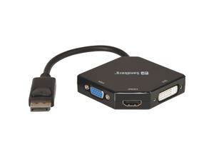 5705730509117 - Adapter DP>HDMI+DVI+VGA - Videokonverter - DisplayPort - DVI HDMI VGA