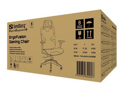 5705730640957 - ErgoFusion Gaming Stuhl - PU-Leder - Bis zu 150 kg 5705730640957 - ErgoFusion Gaming Stuhl - PU-Leder - Bis zu 150 kg