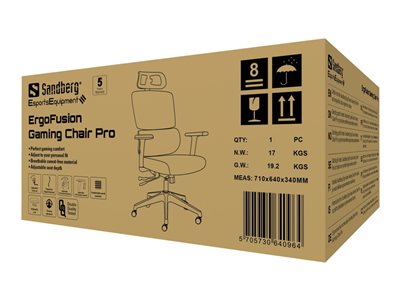 5705730640964 - SANDBERG ErgoFusion Gaming Chair Pro