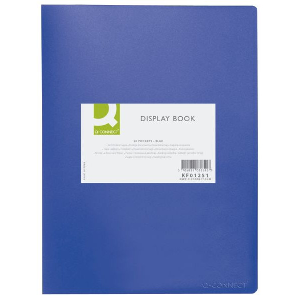 5705831012516 - Sichtbuch KF01251 blau A4 PP mit 20 Hüllen