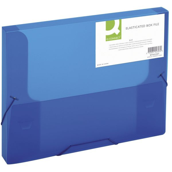 5705831023079 - Sammelmappe KF02307 A4 Kunststoff für ca 250 Blatt blau transparent 5705831023079 Q-CONNECT