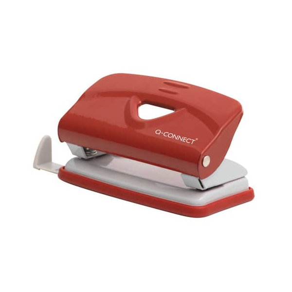 5705831142169 - Locher Metall 10 Blatt rotgrau 5705831142169 Q-connect