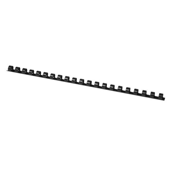 5705831240209 - Plastikbinderücken KF24020 schwarz US-Teilung 21 Ringe auf A4 10mm 5705831240209 Q-CONNECT KF24020 100 Stück