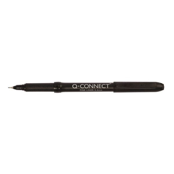 5705831250079 - Q-CONNECT Feinliner 04mm schwarz (10 Stück)