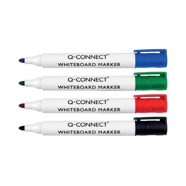 5706002260385 - Boardmarker-Set KF26038 Etui 4-farbig sortiert 15-3mm Rundspitze 5706002260385 Q-CONNECT 4 Stück