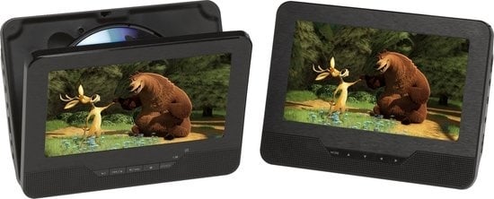 5706751019470 - Tragbarer DVD-Player für das Auto - 7 Zoll - 2 Bildschirme - inkl Kopfstützenhalterung - MTW755TWIN