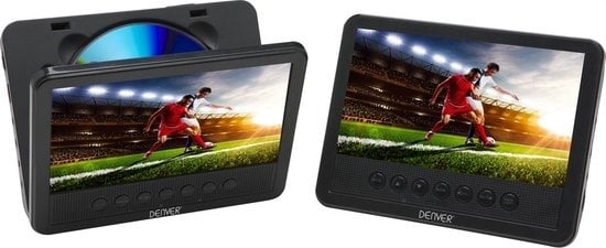 5706751022333 - Tragbarer DVD-Player für das Auto - 7 Zoll - 2 Bildschirme - inkl Kopfstützenhalterung - MTW756TWIN