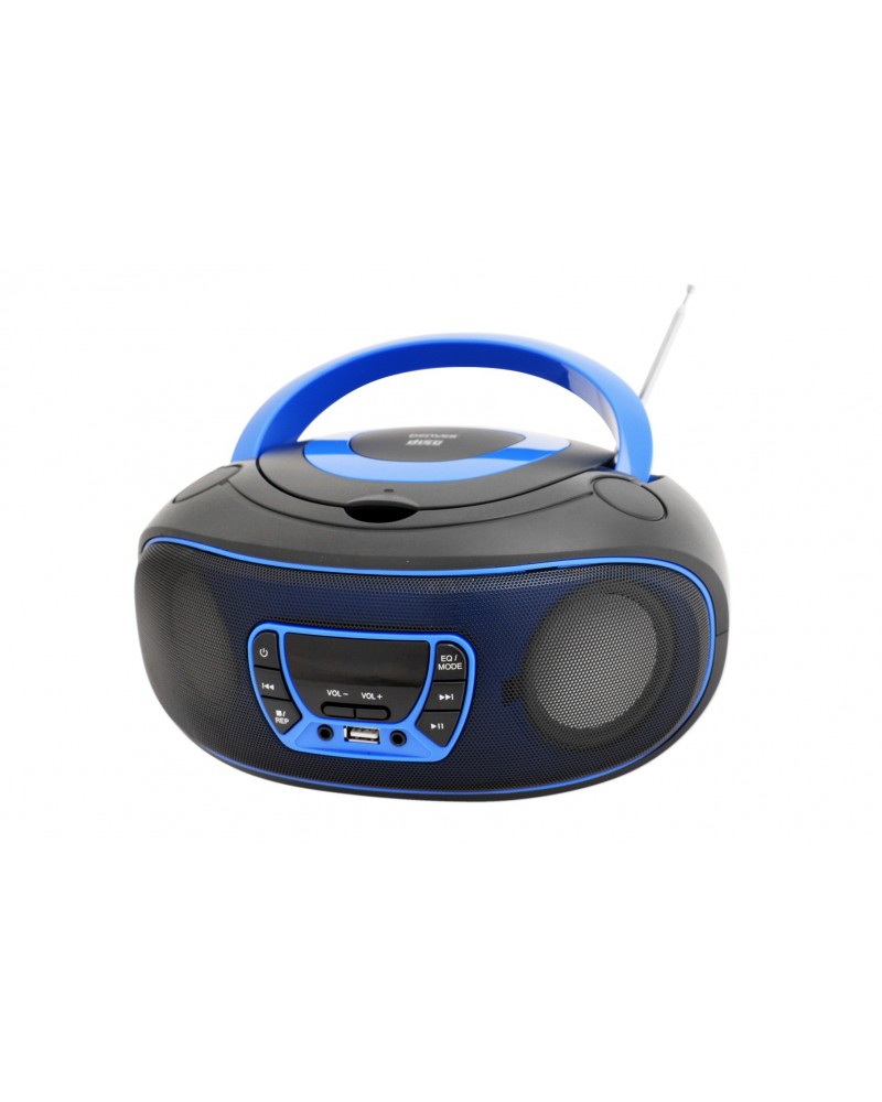 5706751040702 - Tragbares Radio CD-Player Kinder - Bluetooth - Lichteffekte - Boombox - AUX - FM - TCL212BT - Blau